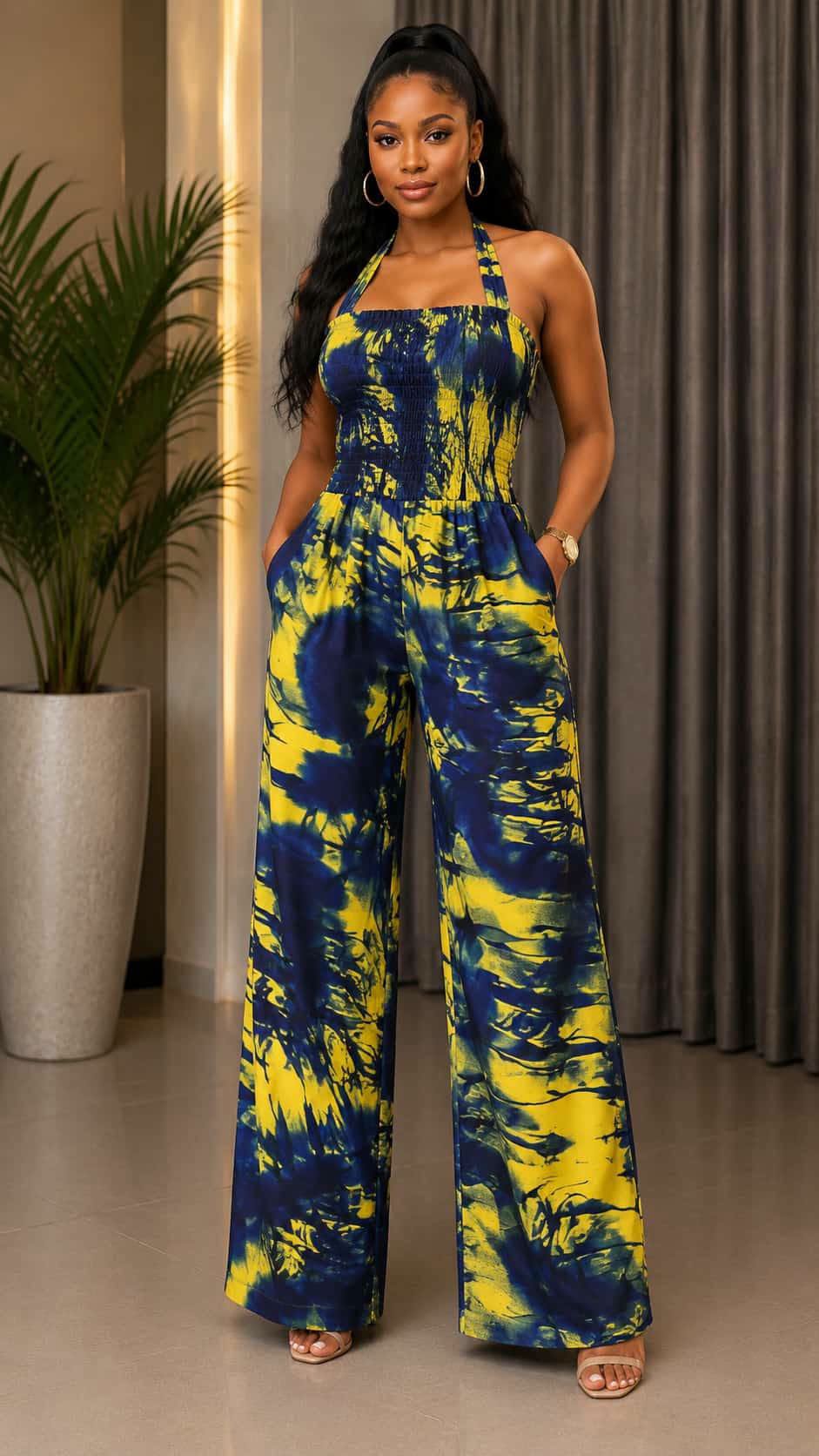 lemon and blue overall