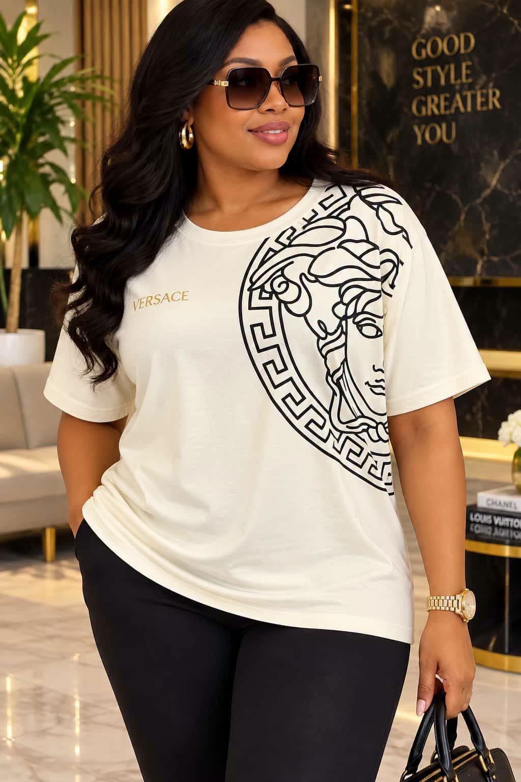 Versace white T